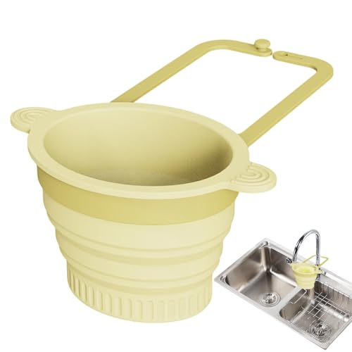 シンク フード キャッチャー - 壁掛け 折りたたみ シリコン キッチン 用具,シンク排水口ストレーナーバスケット - 掃除 料理 準備 ベリー 混合 キャンプ イチゴ トマト 冷蔵庫 蛇口 用
