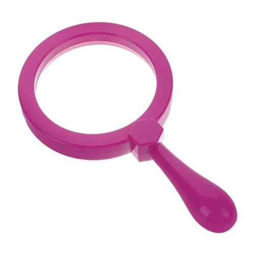 Healifty Magnifying Glass for Kids Handheld Magnifier 3X Magnifying Reading Glasses Small Portable Magnifying Glass(Purple)