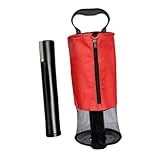 LckCryspho ナイロン製ゴルフボールピッカー 取り外し可能チューブ付き 多用途収納バッグ 75cm