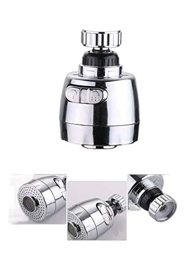 Evita salpicaduras con el aireador de grifo de cocina giratorio 360 grados de modo dual 5