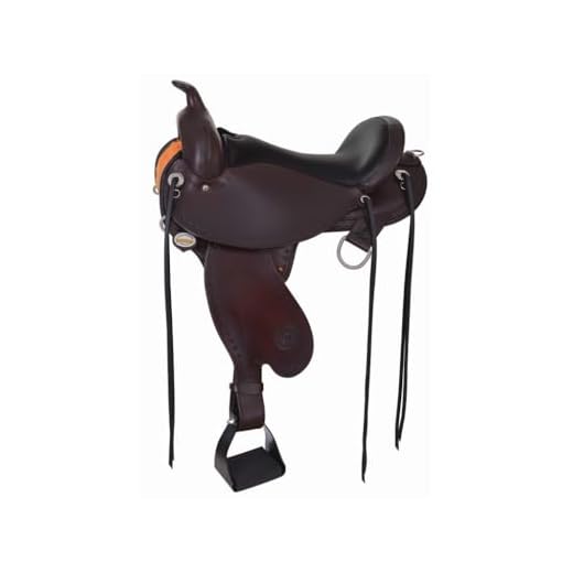 Circle Y Flex2 Alabama Trail Saddle Wide 17 Walnut