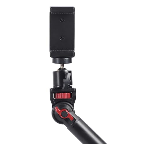 Braço de webcam, suporte de webcam para mesa, braço articulado ajustável 360 ° cabeça esférica C bra