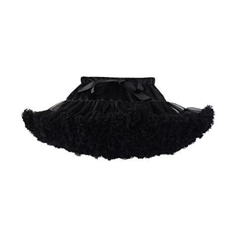 Elfin-Lore DEBAIJIA Women Petticoat Skirts Girls Tutu Pettiskirt Dance Carnival Costumes, XL, Black Cover