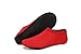 WQINSHOE Unisex Barefoot Water Skin Shoes Aqua Socks Anti-Slip Durable Sole Shoes for Aerobics Exercise Beach Swim Yoga-RED L