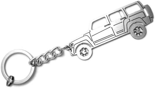 Keychain With Ring Suitable for For Hummer H3 Car Enthusiasts Steel Key Pendant Chain Automobile Gift Car Design Accessories Laser Cut