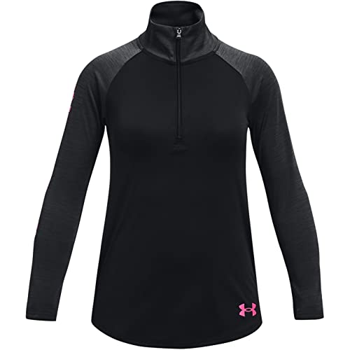 T-shirt Under Armour Fille Tech col zippé noir taille M