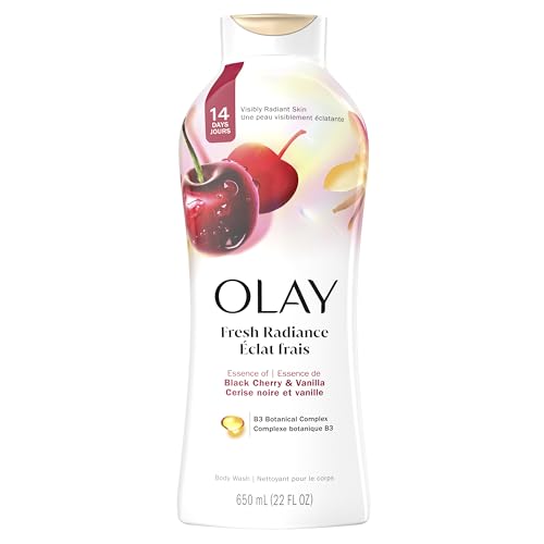Olay Fresh Radiance Body Wash for Women à cerise noire et vanille, 650 mL