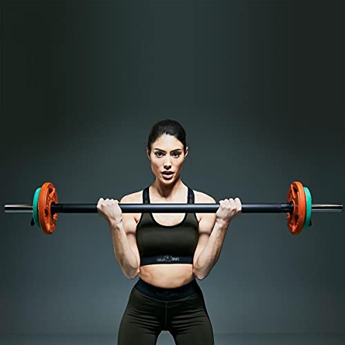 GORILLA SPORTS® Hantelscheiben - Einzeln 1,25-25kg / Set 30kg, 50mm, Gummi, mit Griff - Gewichte Hantel, Weight Plates, Gewichtsscheiben, Olympia Hantelscheibe, Langhantel Scheiben, Fitness Gewichte – Bild 3