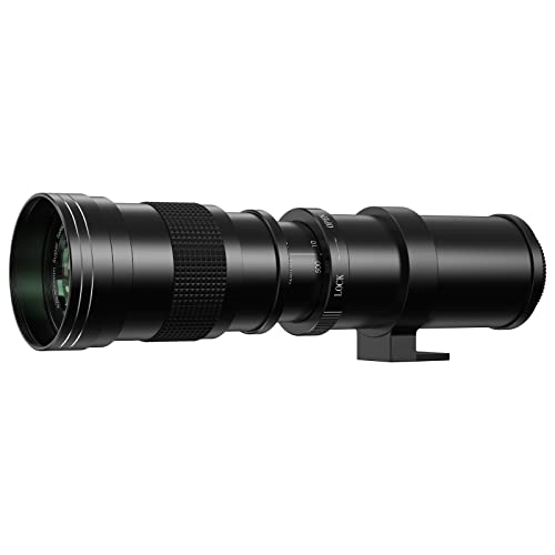image for Lightdow 420-800mm F/8.3-16 Manual Zoom Super Telephoto Lens + T-Mount