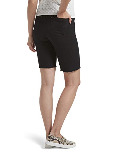 Hue Women's Ultra Soft Denim High Rise Bermuda Shorts, Black, Xs #TOP1