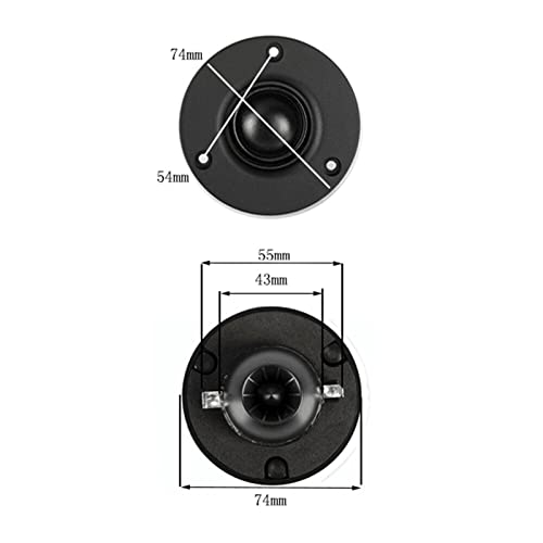 Altavoces de 3 Incho Tweeter de 4 8 ohmios cúpula de seda neodimio 15W 4