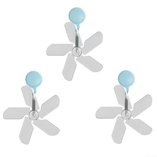 Bulevisiter Deflector de aire acondicionado ajustable, 3 piezas, para montaje en pared, para unidades centrales de aire acondicionado, cubierta de ventilación de plástico con ventosas para evitar