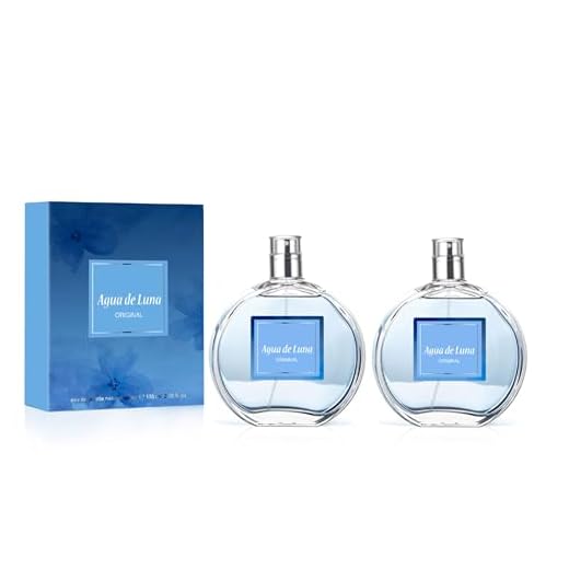 AGUA DE LUNA - Original Pack de 2 x 100 ml, Colonia Mujer, Perfume en Formato Spray, Eau de Toilette Natural y Femenina, Aroma Floral, Fragancia Fresca y de Larga Duración