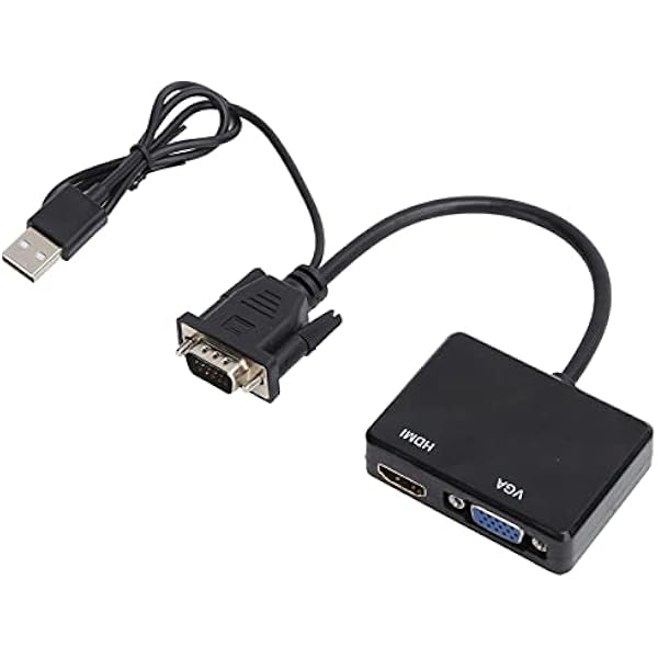 Generic высокого разрешения VGA к VGA мультимедийный интерфейс сплиттер эффективный адаптер для компьютерных аксессуаров поддерживает два дисплея для мониторов проекторов с питанием от USB