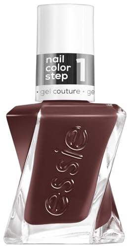 essie Smalto per unghie a lunga durata, con finitura lucida, senza raggi UV, gel Couture n. 542, marrone, 1 x 13,5 ml