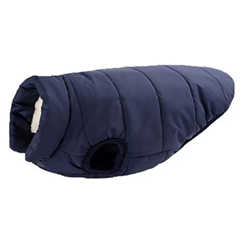 Sunnykud Dog Jacket Fleece Lined Pets Coat Windproof Puppy Vest With Harness Hole Warm Winter Clothes Outfit for Small Medium Large Dogs Cover