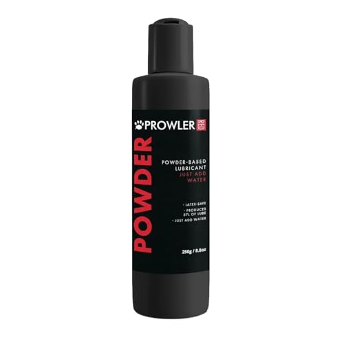 Prowler RED Powder Lubricant 250g Bottle Makes 37 litres | Just Add Water Powdered Personal Lube Customisable Consistency Smooth Long-Lasting Formula Condom Compatible - Packaging May Vary