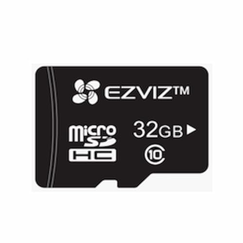 EZVIZ Micro SD, Scheda di Memoria fino a 90MB/Sec, Specialmente per EZVIZ Telecamere, Video camere di Sorveglianza, Nero, Micro SDXC, Micro SD Card 32 GB