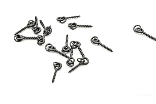 100 tornillos para anzuelos y accesorios de pesca para carpa miniatura 5