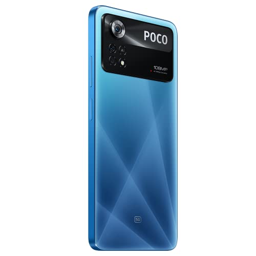 Poco X4 Pro 5G + 4G Volte Global Unlocked 256Gb + 8Gb Gsm 6.6" 108 Mp Triple Camera (Not Verizon/Boost/Cricket/At&T/Metro/Cdma) + Car Fast Car 51W Charger Bundle (Laser Blue) #TOP3