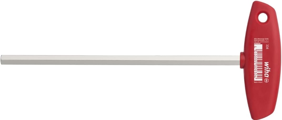 Wiha Allen Wrench with Cross Handle Hexagonal Shiny Nickel-Plated (00934) 10 x 200 mm