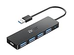 acer Hub USB 3.0 con 5 porte, Sdoppiatore Multi USB 3.0 Adattatore USB Alta velocità 5Gbps, Compatibile con MacBook PRO Air iMac Surface Laptop Chiave USB Disco Rigido Tastiera(21cm)
