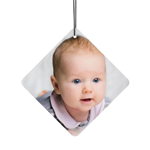 Image of Customize Car Air Fresheners Cards Design Your Own Personalized Double Side Printing Suitable for Bedrooms Wardrobes Shoe Cabinets and Cars, Square, 2.8 inchx2.8 inch