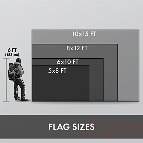 G128 Texas State Flag | 5X8 Ft | Stormflyer Series Embroidered 220Gsm Spun Polyester | Embroidered Design, Indoor/Outdoor, Brass Grommets, Heavy Duty, All Weather #TOP7