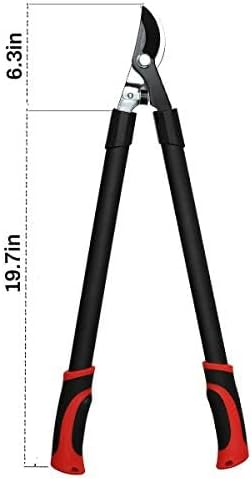 Miniatura 2 de GARTOL Tijeras de podar Bypass de alta resistencia de 66 cm, podadoras y tijeras de jardín robustas con parachoques de absorción de impactos,