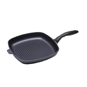 Swiss Diamond 11″ x11″ HD Nonstick Square Fry Pan Diamond Coated Aluminum PFOA Free Dishwasher & Oven Safe Grey