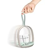 amzWOW Gravito Non-Slip Drink Carrier - No Spill Cup Holder for Seniors & Mobility Impaired - Perfect for Coffee, Tea, & Hot Drinks - Durable, Compact & Easily Maneuverable Drink Carrier (Nature)