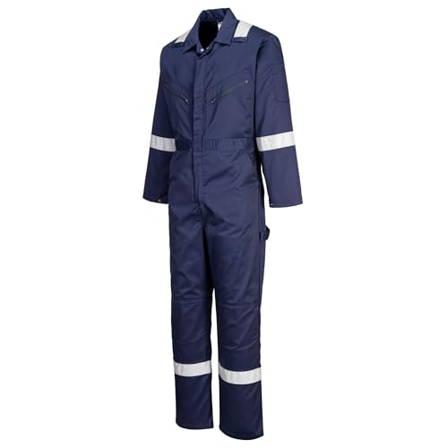 Portwest F813 Iona Tuta Da Lavoro Di Sicurezza In Polycotton Marina, Xl - 2