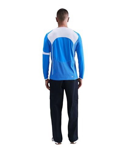 Nike M NK DF T90 Ls Energy 4 T-Shirt, Lt Photo Blue/White/White/Whit, S Hommes