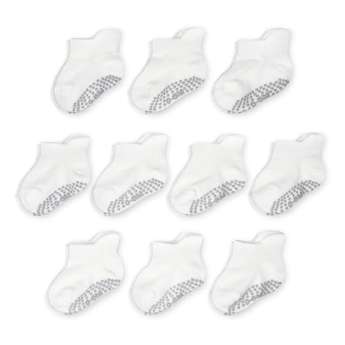 Image of Fruit of the Loom Cotton Grip Socks for Baby and Toddler