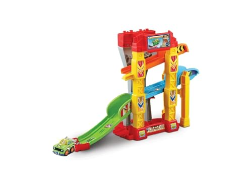 VTech – Pistas de carreras 4 en 1 TutTut Bólidos, Circuito de coches interactivo VTech Baby.