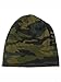 Unisex Fleece Lined Camouflage Beanie Hat for Men and Women, Cotton Blend Warm Velvet Trapper Cap for Cold Weather, Outdoor Winter Hunting Hat, Army Green(Army Green)