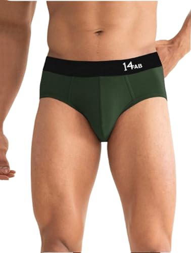 Image of PRETTIFY Super Cotton Modal Fabric Briefs for Men | Regular Fit, Ultra-Soft & Durable Exposed Waistband for All-Day Comfort-Pack of 1.