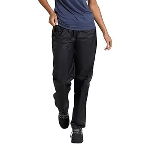 Mountain Warehouse Pakka Womens Waterproof Over Trousers – Packaway Bag, Breathable Rain Pants, Hook & Loop Ankle Opening Ladies Rainwear – for Autumn Winter & Outdoors