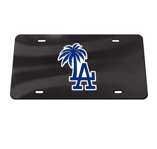 Image of 2-Pack Los Angeles Palm Tree Logo Decal Sticker for Car, Truck, Window, or Bumper - Vibrant and Colorful Design, Durable Vinyl Material, 4.5 x 3.5 Inches.