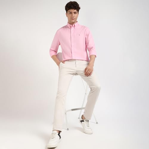 Image of Solid Regular-Fit Cotton Shirt