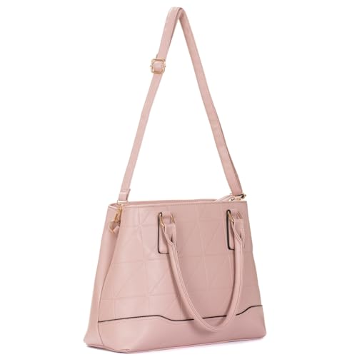 Bolsas Femininas Transversal Grande Tote De Ombro Star Shop (Rosa)