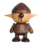 ALCXAZS Decoración de Hobbits, Escultura de para Madera Maciza Nogal, figuritas artesanales Bonitas, Adornos, Juguetes en Miniatura, decoración del hogar para niños