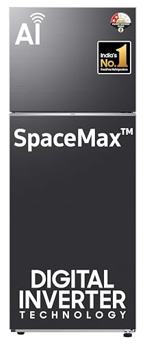 Image of Samsung 415 L, Optimal Fresh+, Digital Inverter, Frost Free Double Door WiFi Embedded Refrigerator (RT45CG662BB1TL, Black Matt)