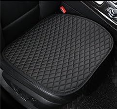 Image of BROGBUS Car Seat Cover for Front Seats Universal Fit for Car, SUV & Sedan Anti-Slip Soft Cushioned Seat Cover with Storage Pocket, Black (2 Pieces)