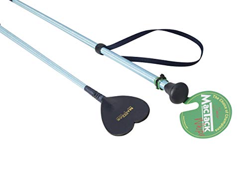 MacTack Unisexe Junior Cravache avec cœur Keeper 50,8 cm Bleu Clair/Bleu Marine, Regular