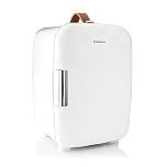Subcold Pro10 Luxury Mini Fridge Cooler | Compact 10L Portable Small Fridge 12V & 240V | Efficient, Quiet Cooling System | Ideal for Bedroom, Office, Beauty & Car |(Chequer White)