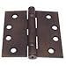 Emtek 94015 4.5" x 4.5" Square Corner Ball Bearing Mortise Hinge - Pair