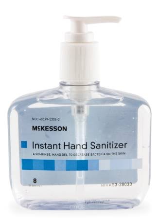 McKesson 53-28033-8 Premium Hand Sanitizer McKesson 8 oz. Ethanol Pump Bottle 1 Each