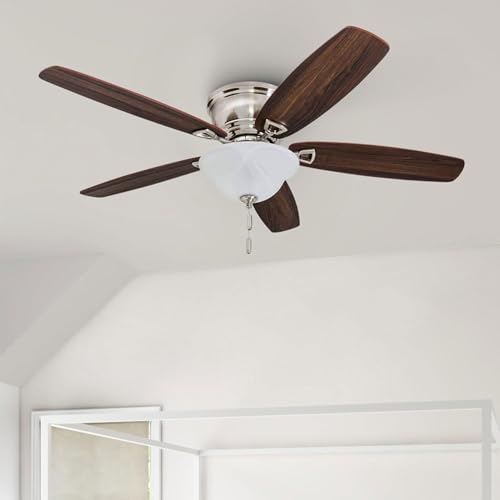 Honeywell Glen Alden 52 Inch Classic Flush Mount Indoor LED Ceiling Fan - image 9