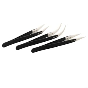 Mosundi Präzisionspinzetten-Set, 3 Stück